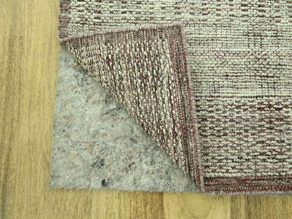 Modern / Contemporary hand-knotted wool runner in Red, 2'6" x 6' — SKU O077057 (view 3)