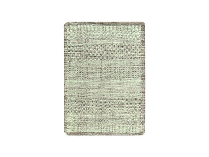 Modern / Contemporary hand-knotted wool rug in Red, 2' x 3' — SKU O077058