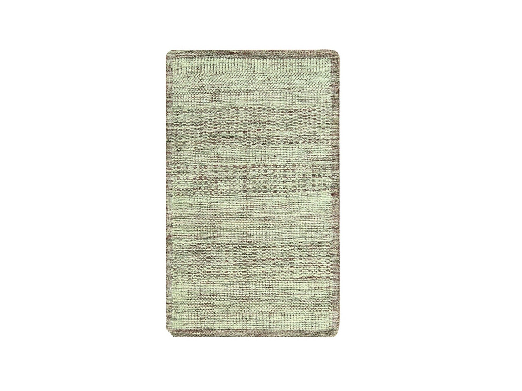 Modern / Contemporary hand-knotted wool rug in Red, 2' x 3' — SKU O077060