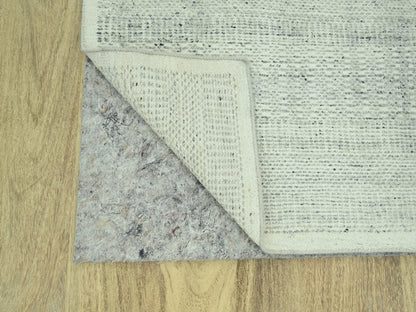 Modern / Contemporary hand-knotted wool runner in Gray, 2'7" x 10'3" — SKU O077064 (view 3)