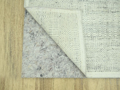Modern / Contemporary hand-knotted wool runner in Gray, 2'7" x 10'2" — SKU O077066 (view 3)