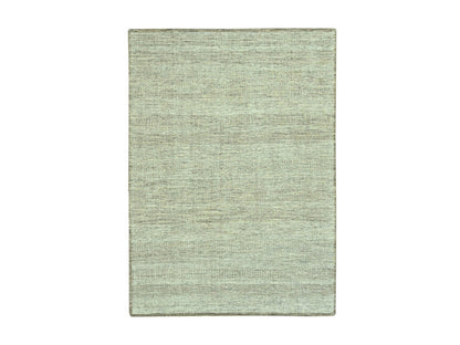 Modern / Contemporary hand-knotted wool rug in Brown, 9'4" x 12' — SKU O077071