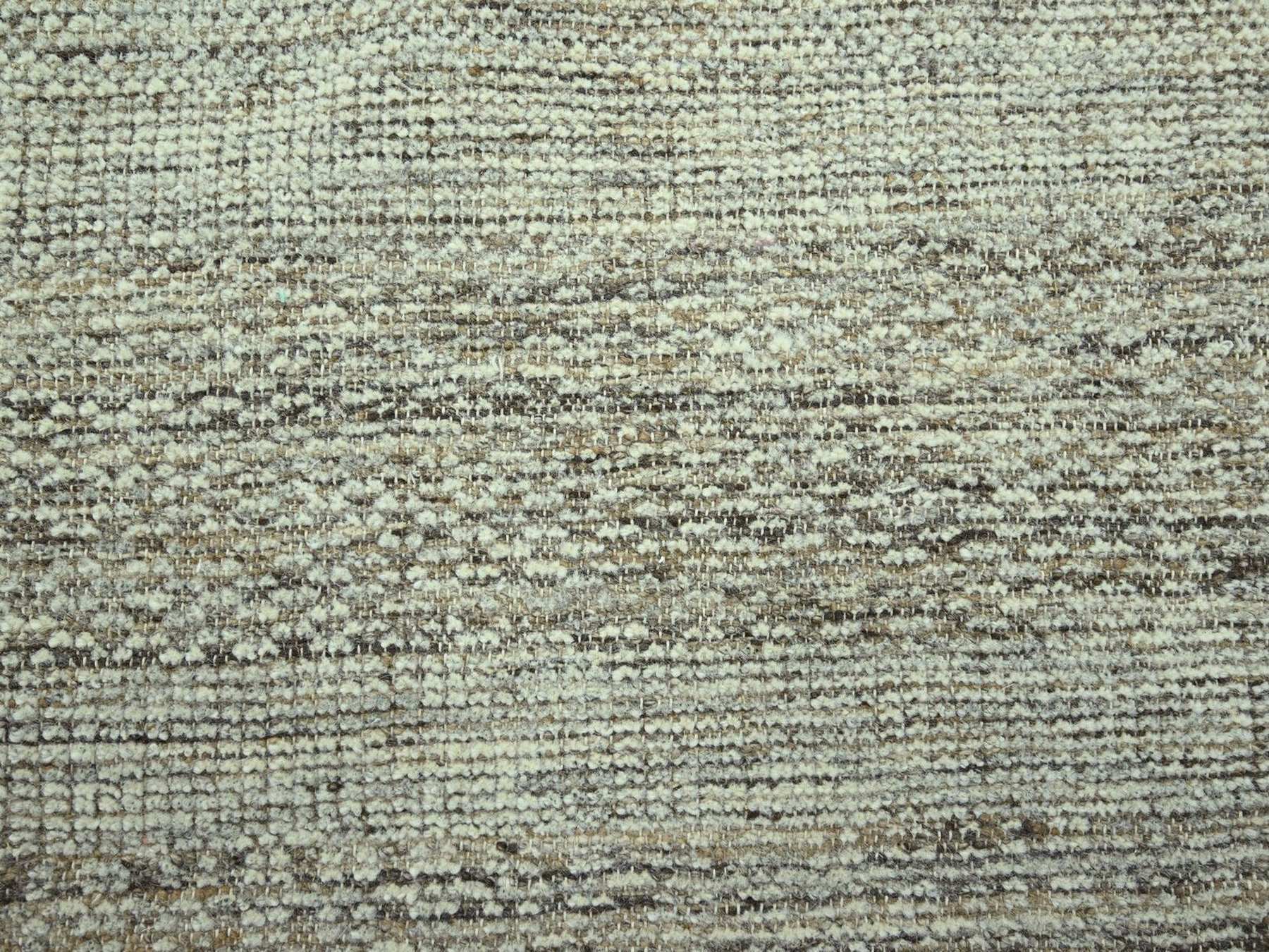 Modern / Contemporary hand-knotted wool rug in Brown, 9'4" x 12' — SKU O077071 (view 6)
