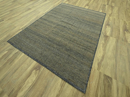 Modern / Contemporary hand-knotted wool rug in Brown, 8' x 10'3" — SKU O077072 (view 3)