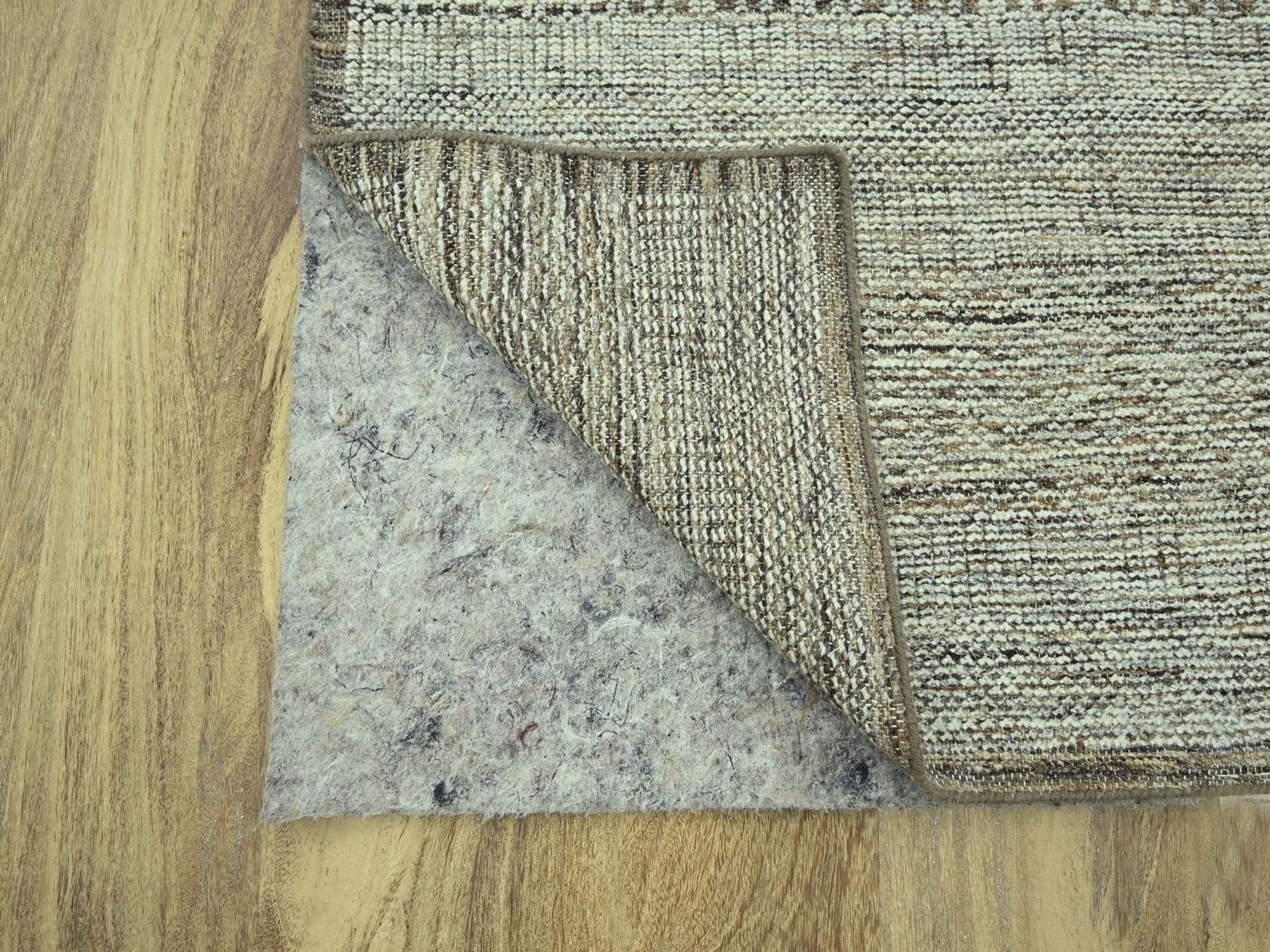 Modern / Contemporary hand-knotted wool runner in Brown, 2'7" x 11'10" — SKU O077073 (view 3)