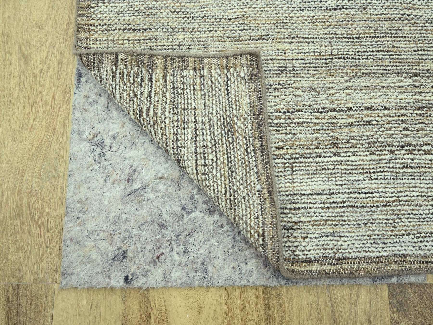 Modern / Contemporary hand-knotted wool runner in Brown, 2'7" x 10'1" — SKU O077076 (view 3)