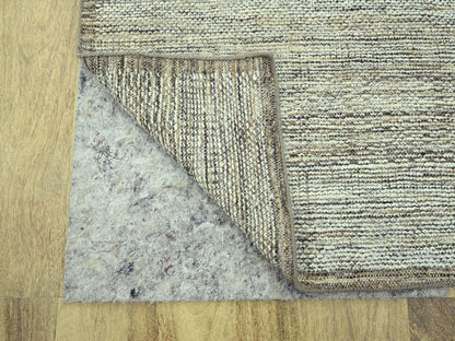 Modern / Contemporary hand-knotted wool runner in Brown, 2'7" x 10'1" — SKU O077076 (view 3)