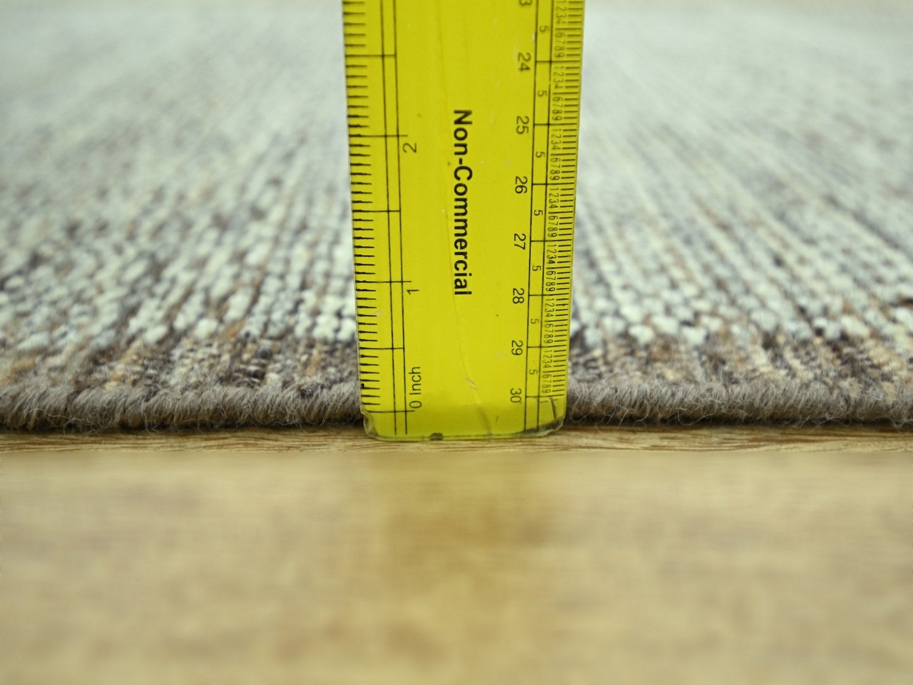 Modern / Contemporary hand-knotted wool runner in Brown, 2'7" x 10'1" — SKU O077076 (view 6)