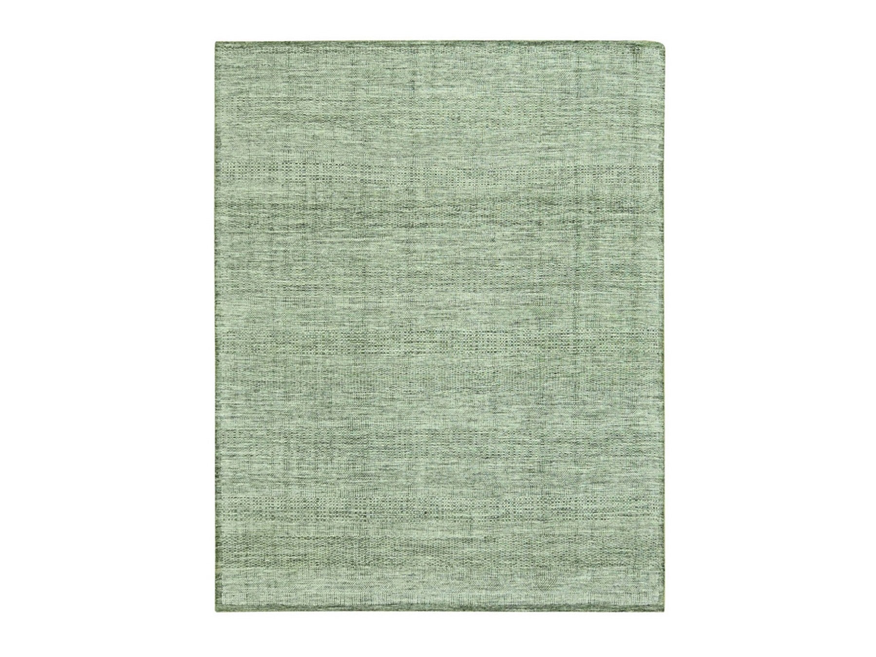 Modern / Contemporary hand-knotted wool rug in Green, 8' x 10' — SKU O077078