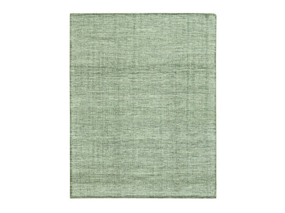 Modern / Contemporary hand-knotted wool rug in Green, 8' x 10' — SKU O077078
