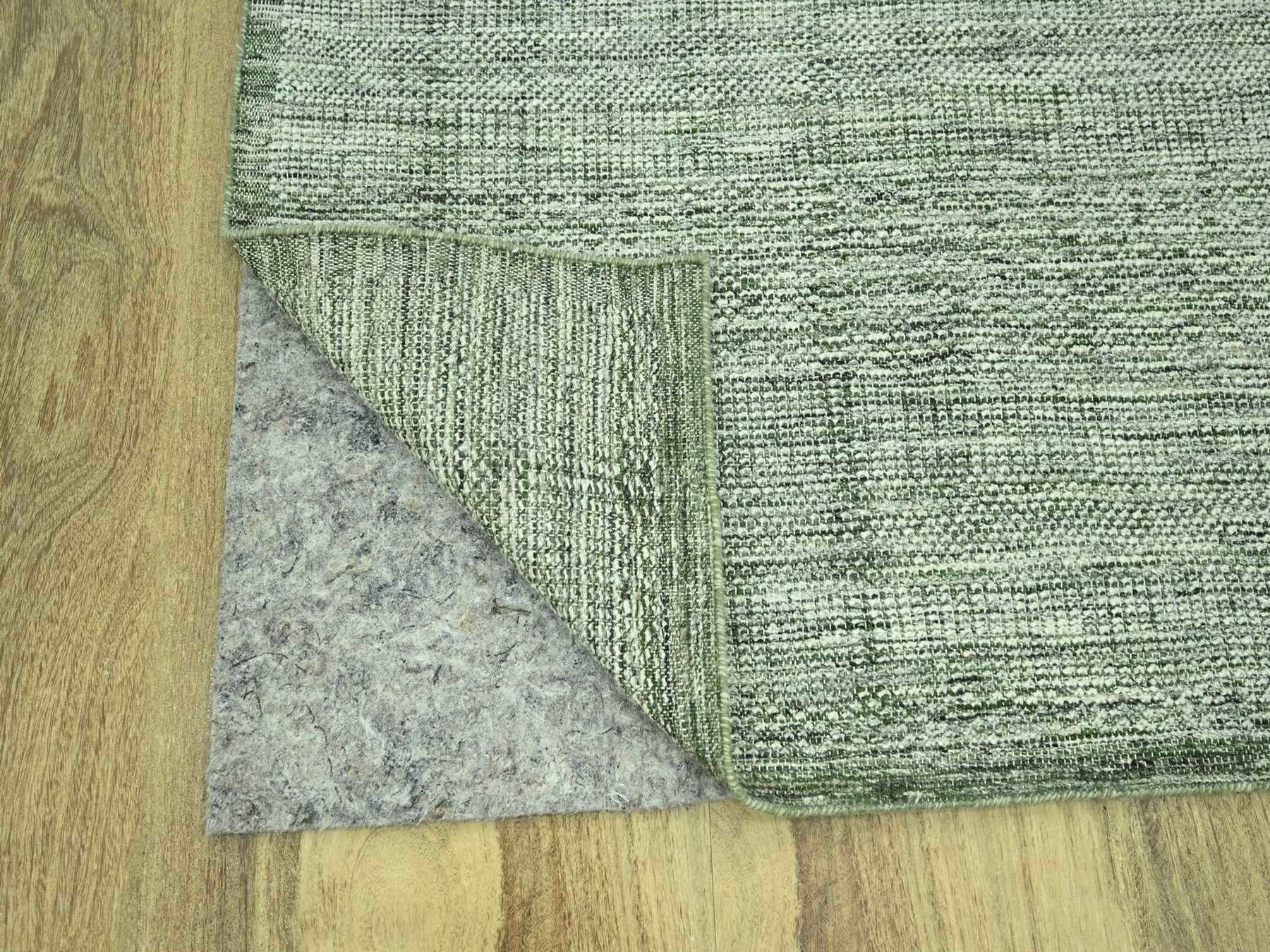 Modern / Contemporary hand-knotted wool rug in Green, 8' x 10' — SKU O077078 (view 4)
