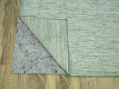 Modern / Contemporary hand-knotted wool rug in Green, 12' x 14'9" — SKU O077082 (view 4)