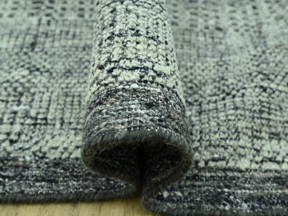 Modern / Contemporary hand-knotted wool rug in Black, 12'3" x 15' — SKU O077083 (view 5)