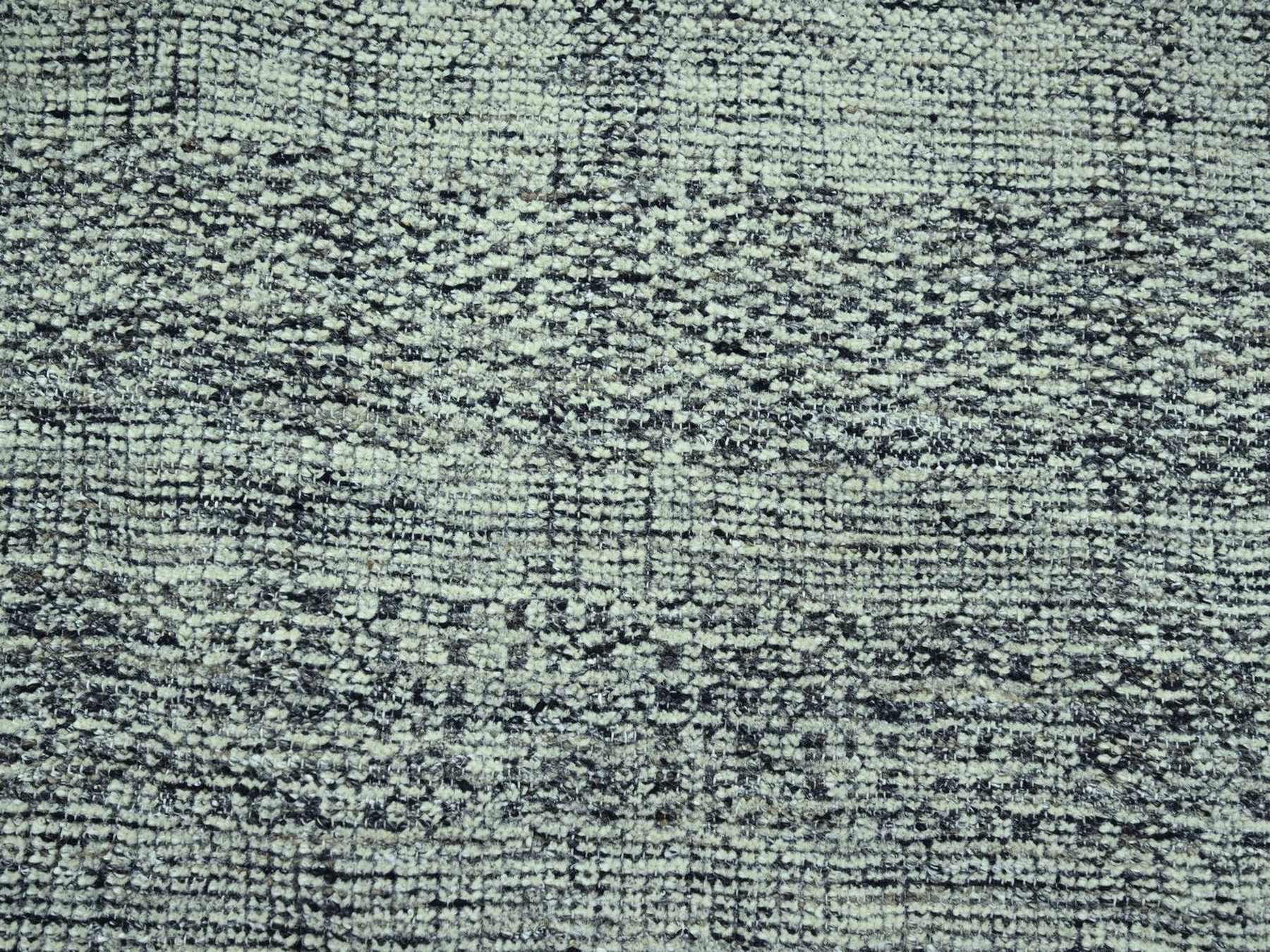 Modern / Contemporary hand-knotted wool rug in Black, 12'3" x 15' — SKU O077083 (view 8)