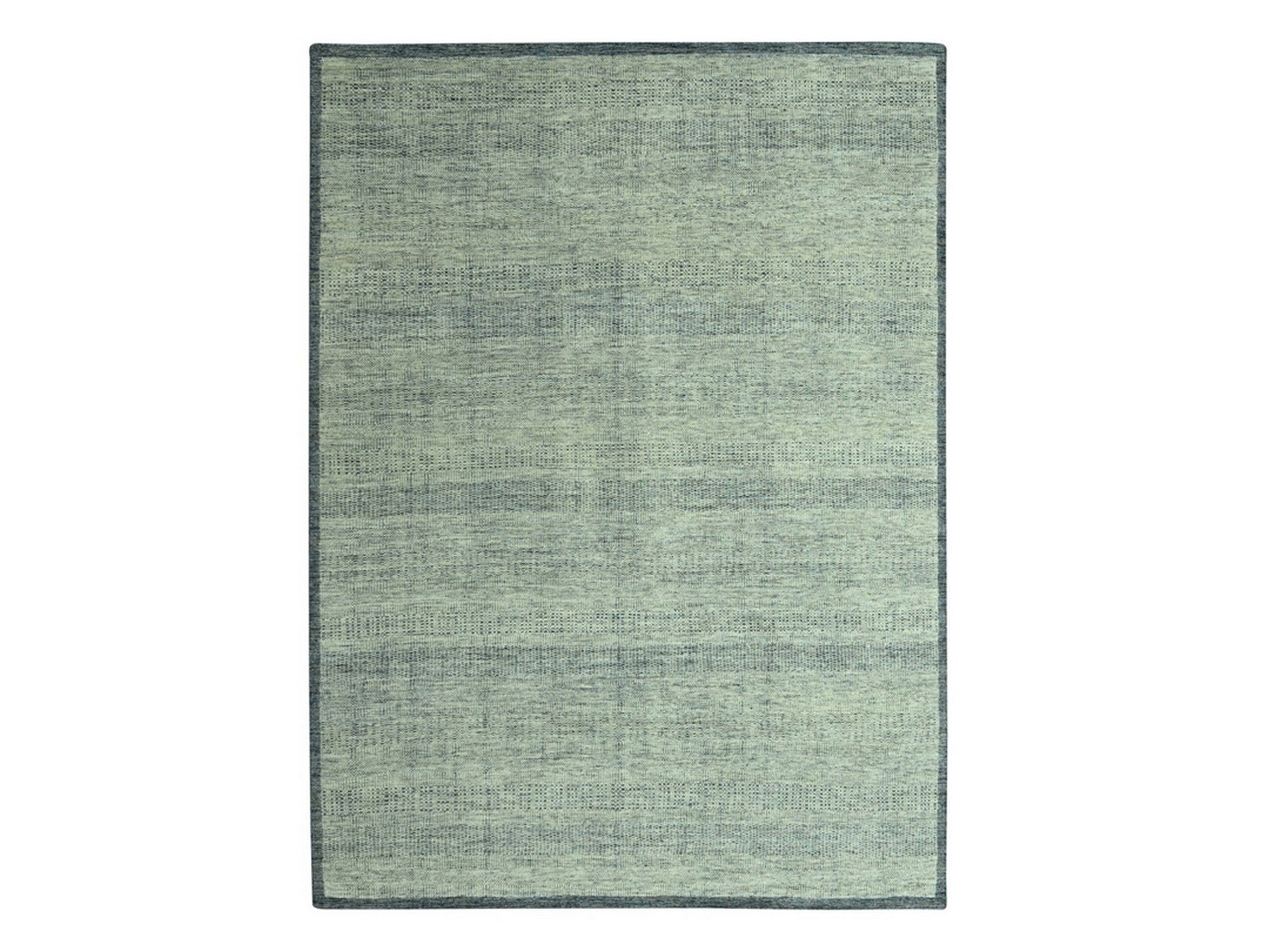Modern / Contemporary hand-knotted wool rug in Blue, 9' x 12' — SKU O077084