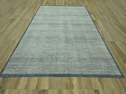 Modern / Contemporary hand-knotted wool rug in Blue, 9' x 12' — SKU O077084 (view 2)