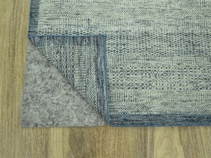 Modern / Contemporary hand-knotted wool rug in Blue, 9' x 12' — SKU O077084 (view 4)
