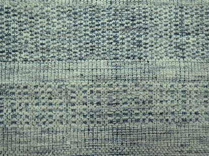 Modern / Contemporary hand-knotted wool rug in Blue, 9' x 12' — SKU O077084 (view 8)