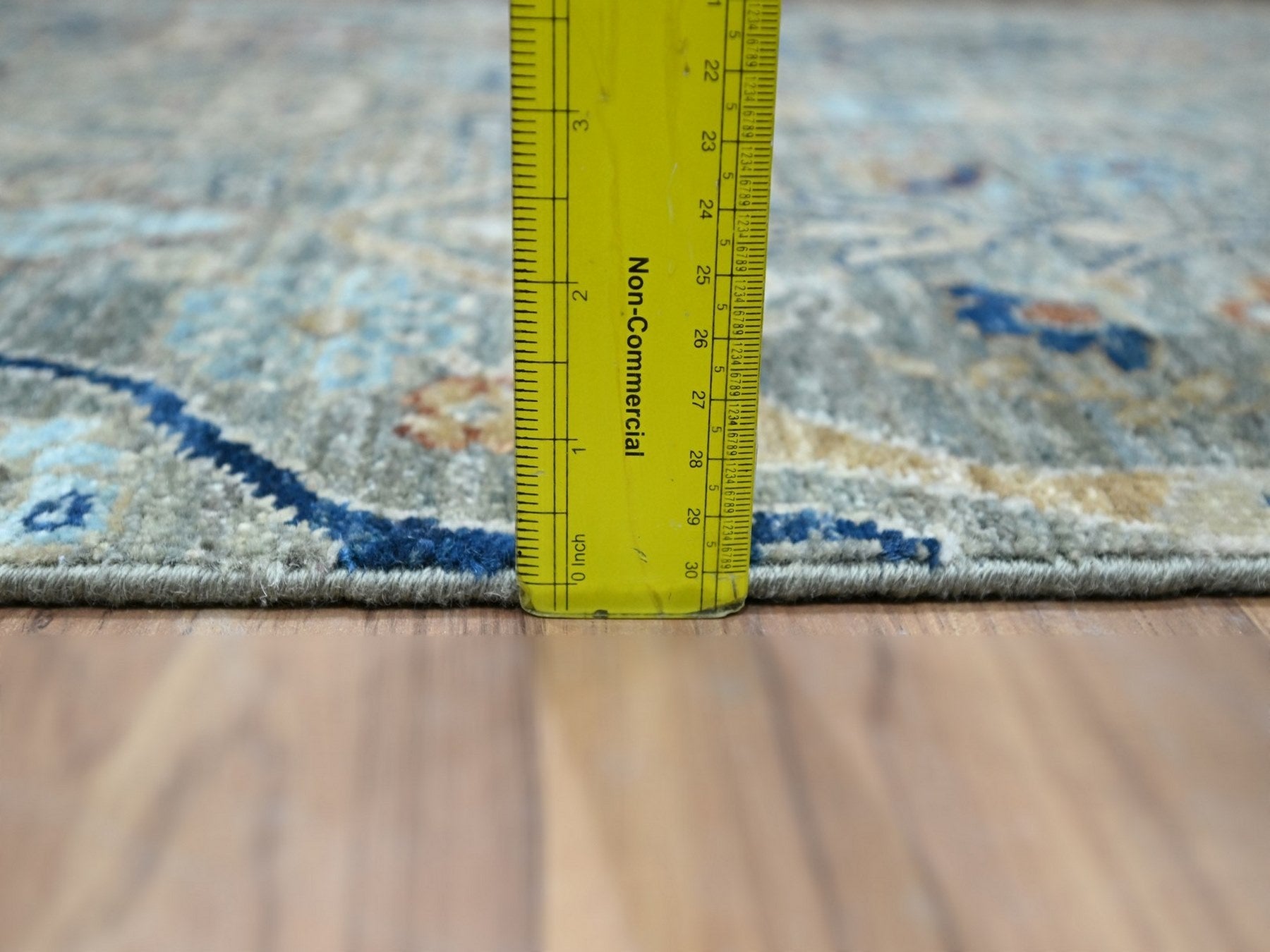 Agra Oushak hand-knotted wool runner in Green, 2'6" x 16'1" — SKU O077091 (view 6)