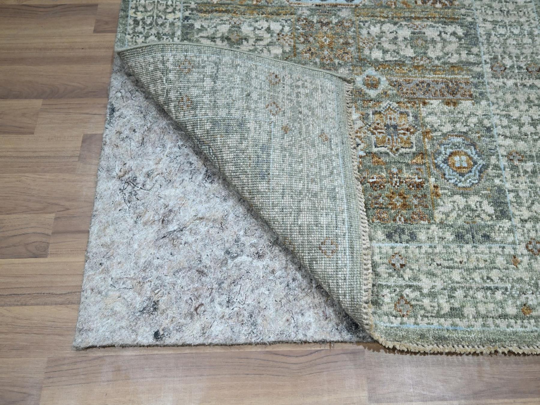 Mamluk Mamluk hand-knotted wool runner in Green, 2'8" x 21'11" — SKU O077094 (view 3)