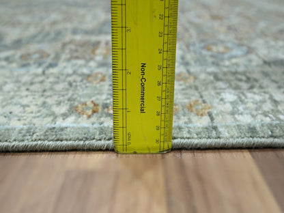 Mamluk Mamluk hand-knotted wool runner in Green, 2'8" x 25'10" — SKU O077095 (view 6)