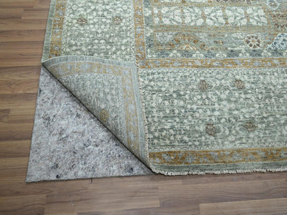 Mamluk Mamluk hand-knotted wool rug in Green, 8'11" x 12'1" — SKU O077099 (view 4)
