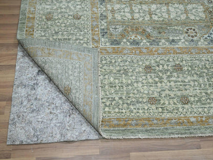 Mamluk Mamluk hand-knotted wool rug in Green, 9'1" x 12' — SKU O077100 (view 4)
