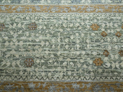 Mamluk Mamluk hand-knotted wool rug in Green, 9'1" x 12' — SKU O077100 (view 8)