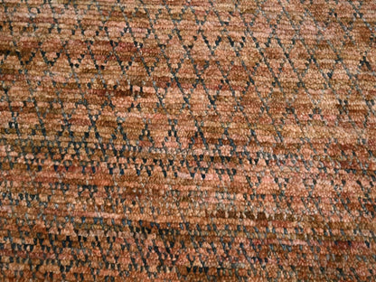 Modern / Contemporary hand-knotted wool rug in Brown, 9'1" x 11'11" — SKU O077102 (view 8)