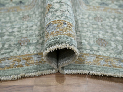 Mamluk Mamluk hand-knotted wool rug in Green, 8' x 10' — SKU O077105 (view 5)