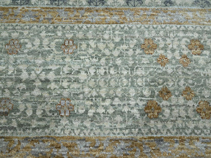 Mamluk Mamluk hand-knotted wool rug in Green, 8' x 10' — SKU O077105 (view 8)