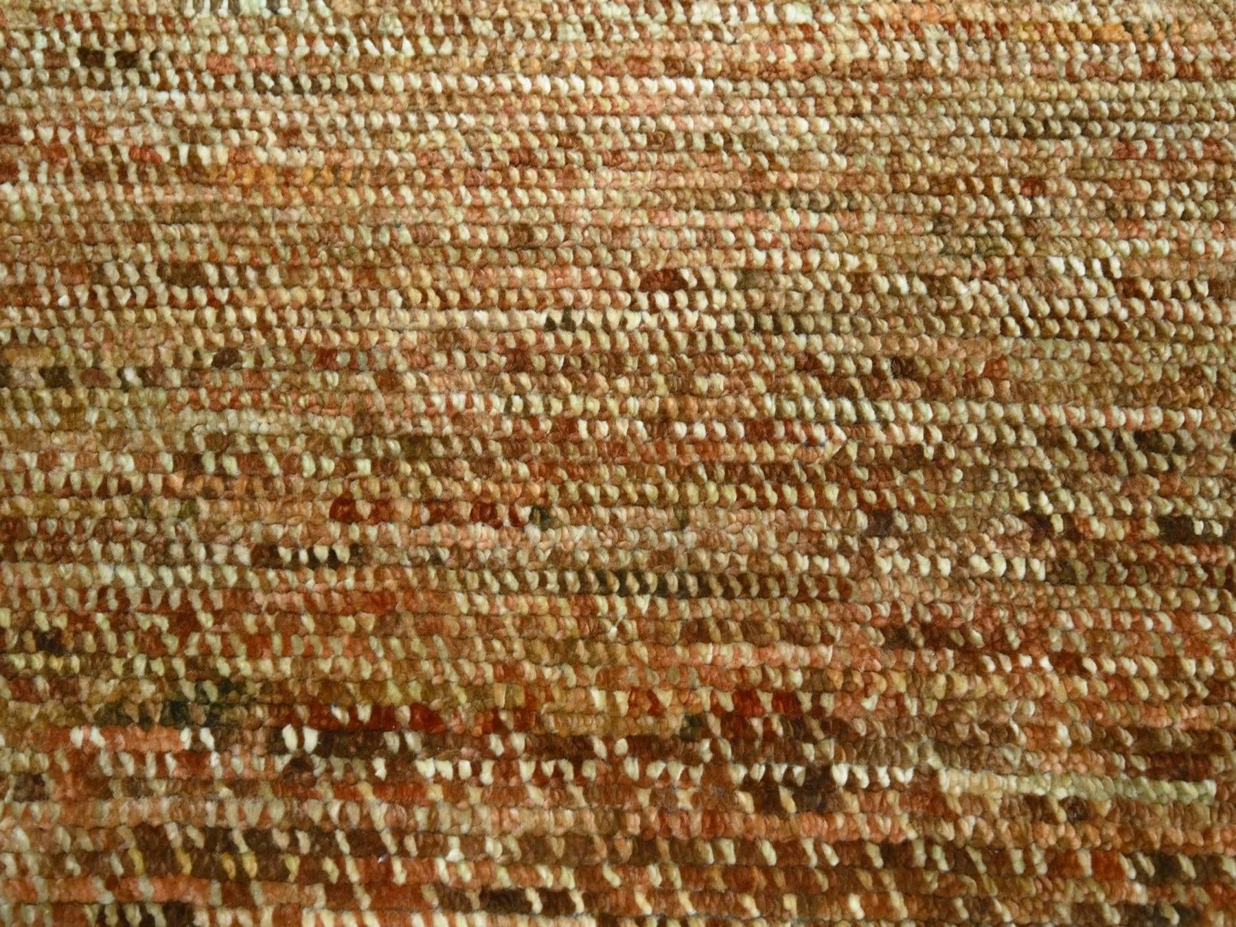 Modern / Contemporary hand-knotted wool rug in Brown, 8'1" x 10'1" — SKU O077109 (view 8)