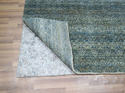 Modern / Contemporary hand-knotted wool rug in Blue, 4'1" x 6' — SKU O077114 (view 3)