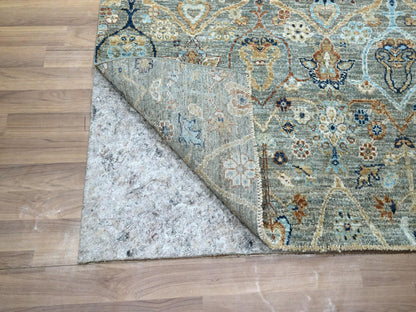 Agra Oushak hand-knotted wool rug in Green, 3' x 5' — SKU O077116 (view 3)