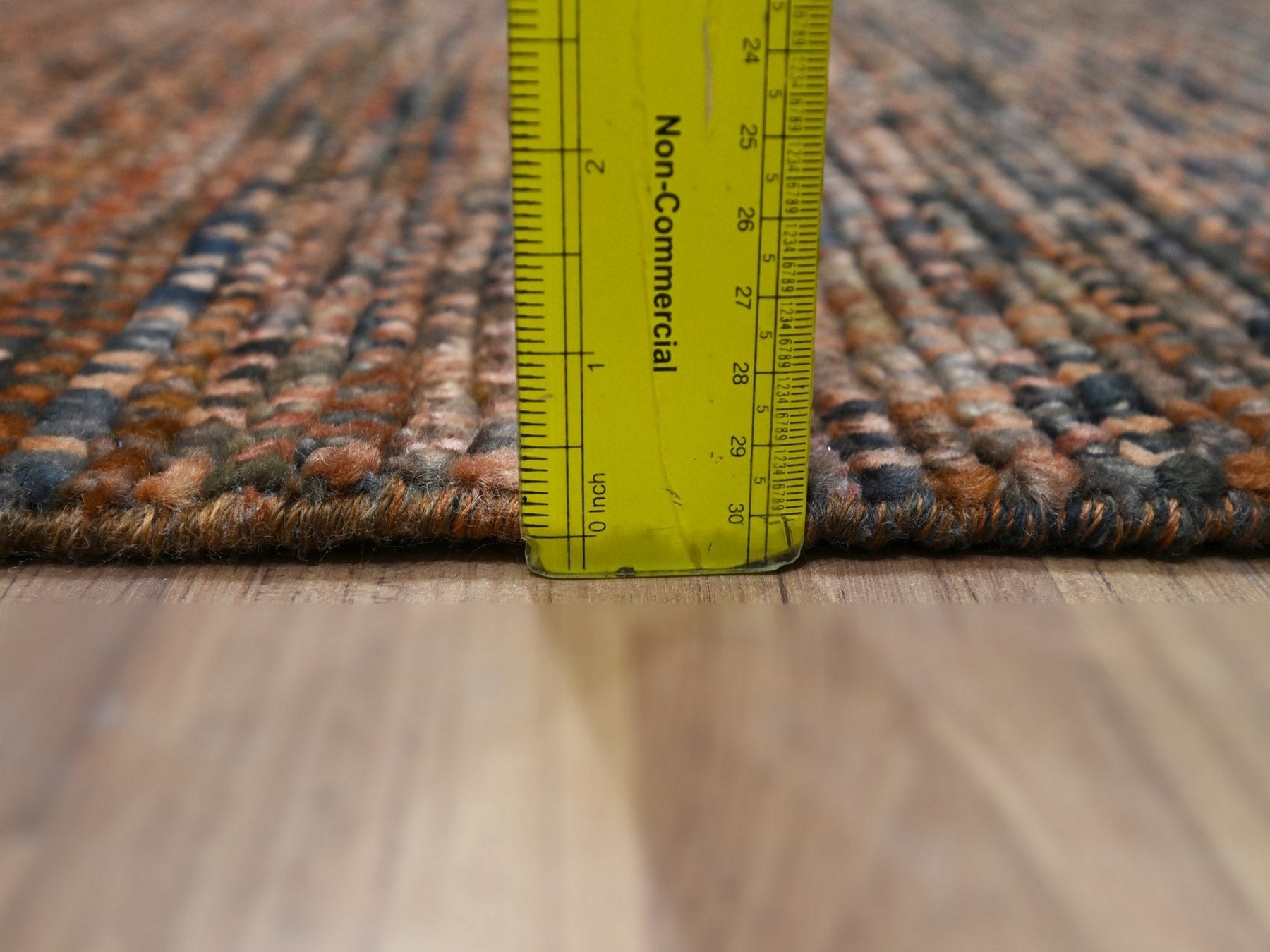 Modern / Contemporary hand-knotted wool rug in Brown, 2' x 3' — SKU O077120 (view 3)