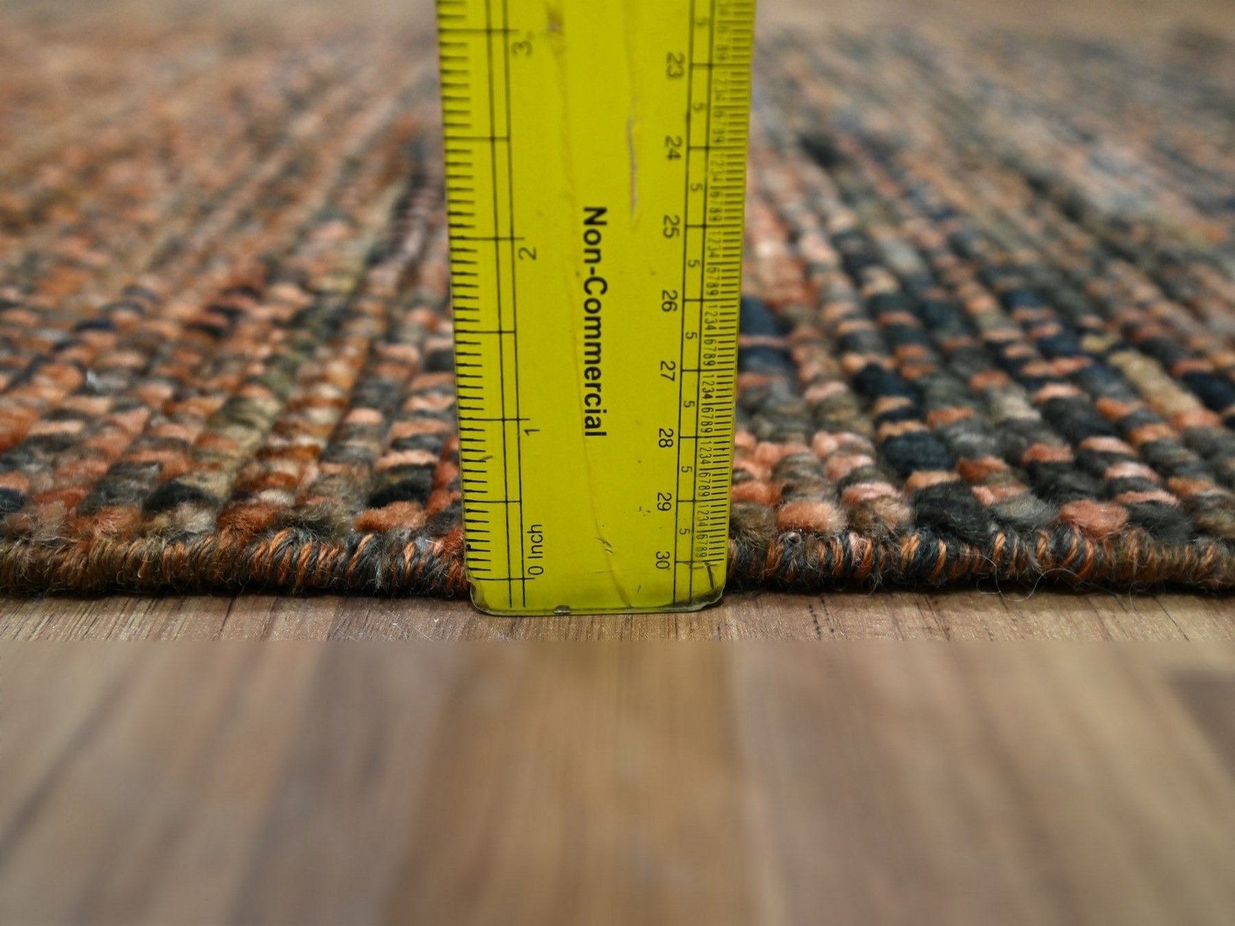 Modern / Contemporary hand-knotted wool rug in Brown, 2' x 3' — SKU O077121 (view 3)