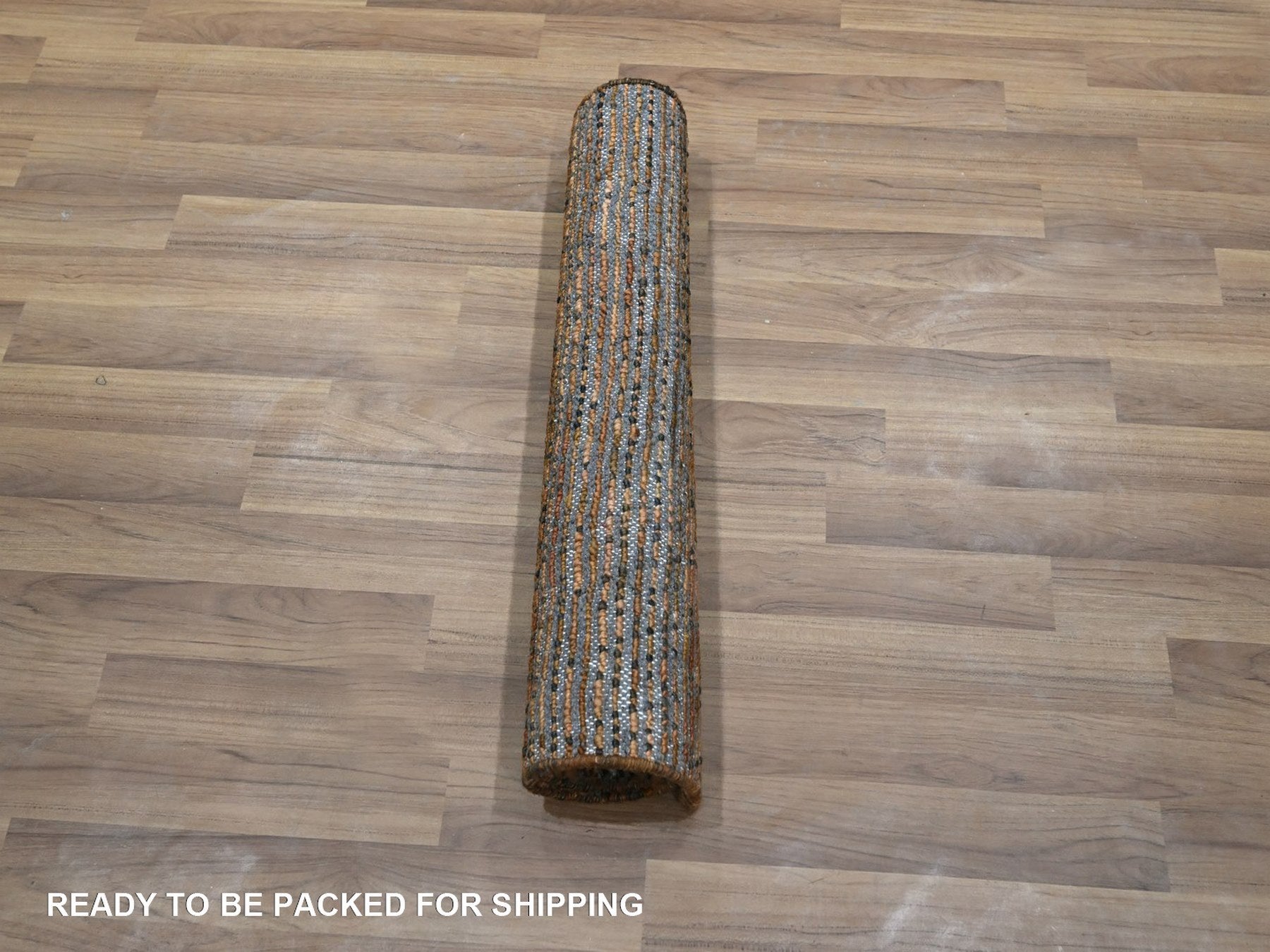 Modern / Contemporary hand-knotted wool rug in Brown, 2' x 3' — SKU O077121 (view 5)