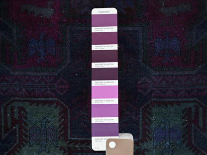 Hamadan Vintage hand-knotted wool runner in Overdyed, 2'11" x 9'9" — SKU O0778 (view 4)