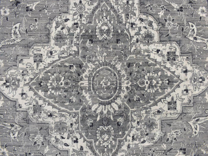 Transitional hand-knotted wool rug in Gray, 12'1" x 17'7" — SKU O078008 (view 8)
