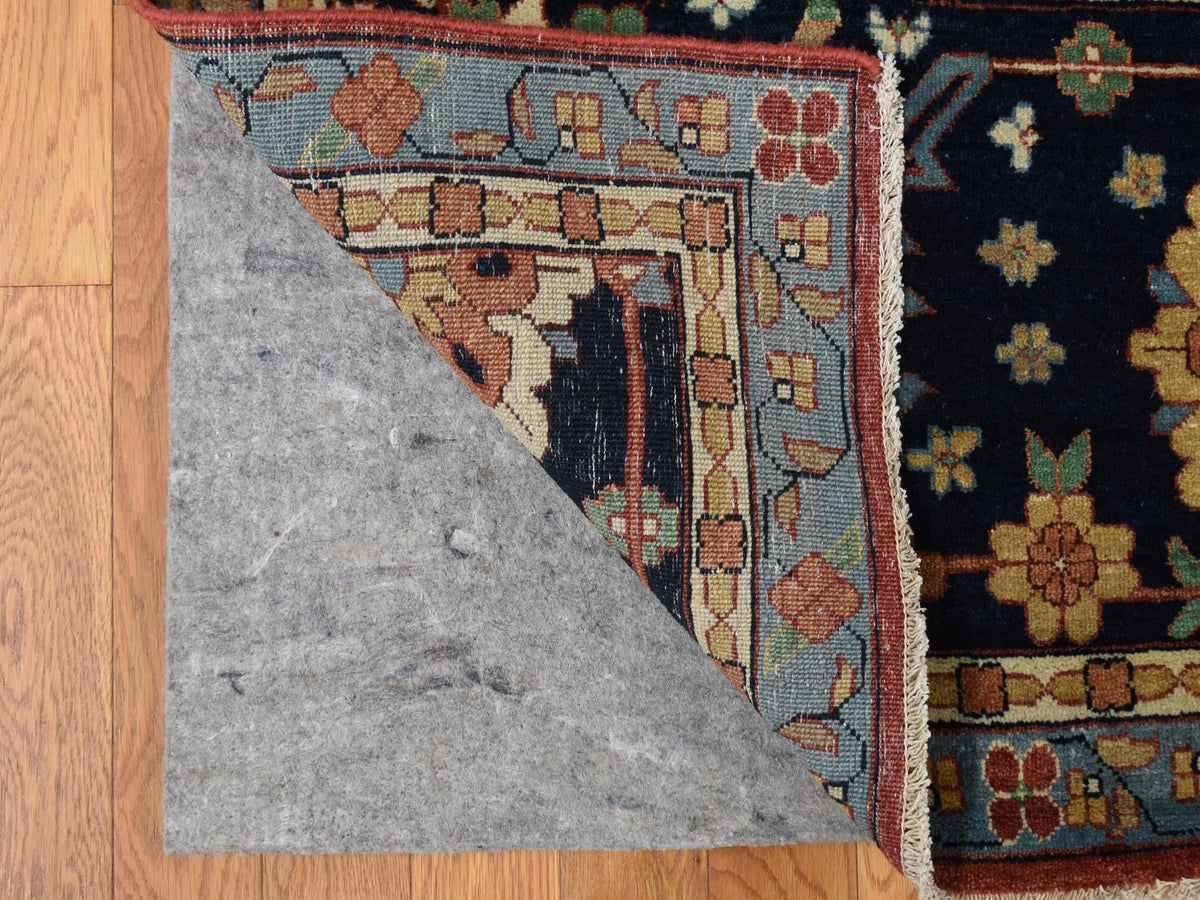 Heriz Heriz hand-knotted wool rug in Red & Blue, 12' x 17'8" — SKU O078009 (view 4)