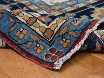 Heriz Heriz hand-knotted wool rug in Red & Blue, 12' x 17'8" — SKU O078009 (view 6)