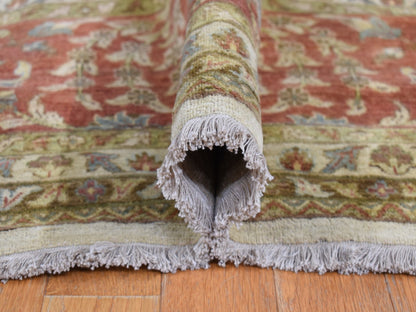 Ivory 11'5" x 14'9" Fine Oriental Hand knotted Wool Rug - Sku: O078011