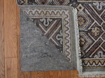 Grey 11'10" x 18'6" Transitional Hand knotted Wool/Silk Rug - Sku: O078016