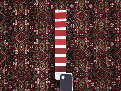 Red 10'0" x 16'0" Traditional Hand knotted Wool Rug - Sku: O078032