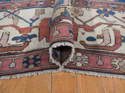 Red 11'3" x 15'3" Antique Hand knotted Wool Rug - Sku: O078057