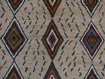 Tribal hand-knotted wool rug in Brown, 3'10" x 5'8", SKU O078141