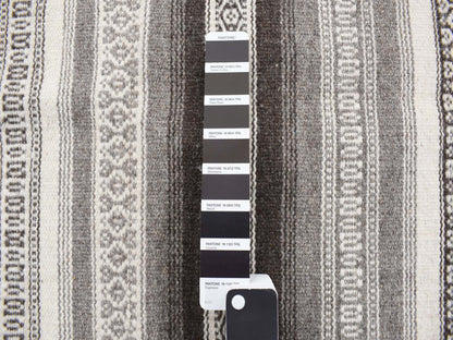 Grey 3'0" x 5'2" Flatweave / Kilim Hand woven Wool Rug - Sku: O078143