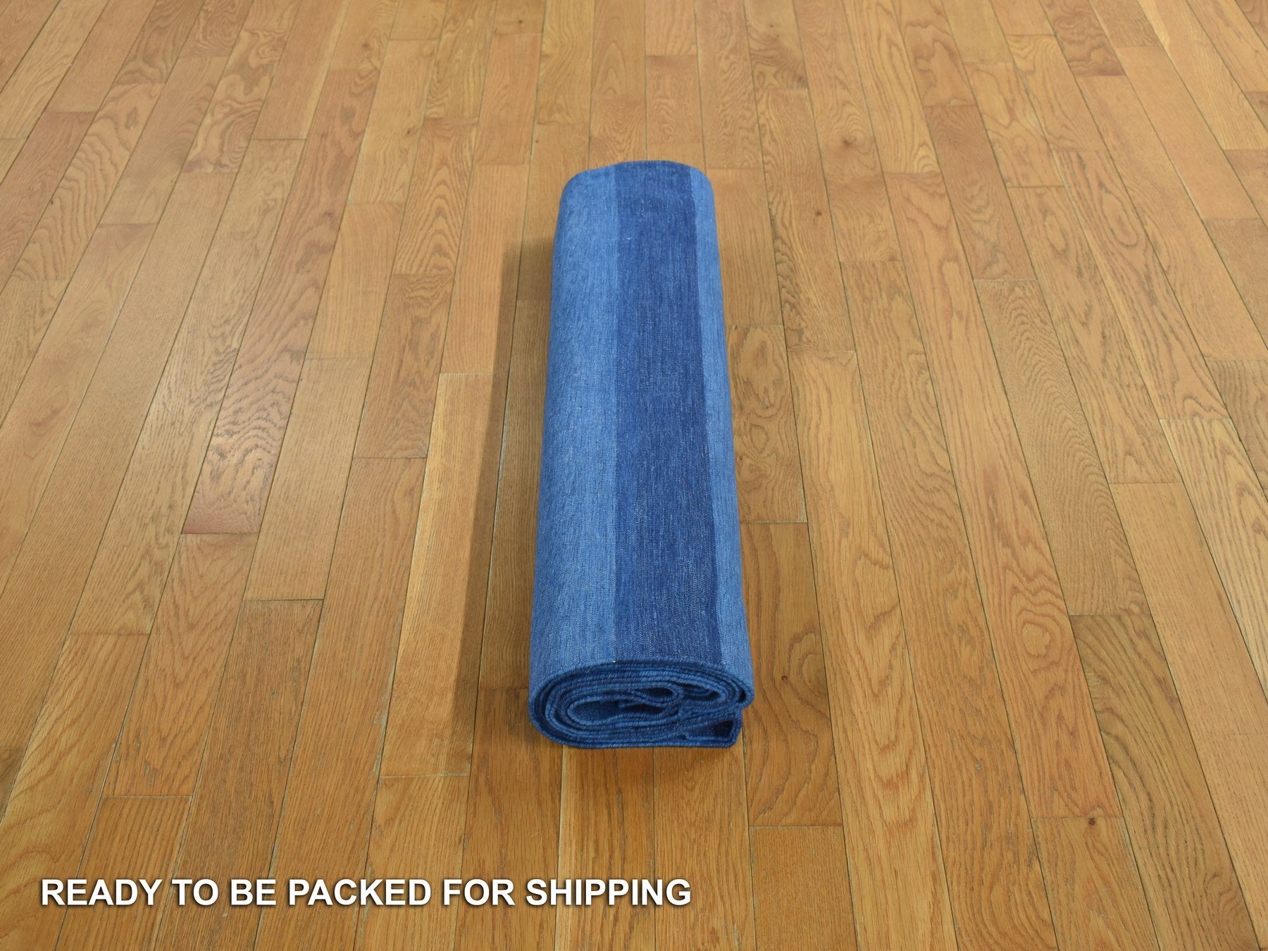 Traditional hand-knotted wool rug in Blue, 6'0" x 9'0", SKU O078159