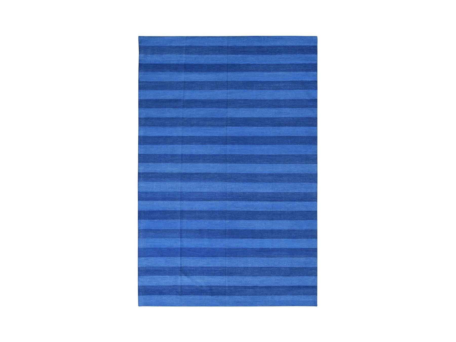 Flatweave / Kilim hand-knotted wool rug in Blue, 6'0" x 9'3", SKU O078160