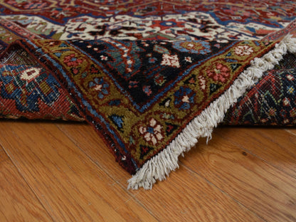 Red 8'3" x 11'9" Antique Hand knotted Wool Rug - Sku: O078162